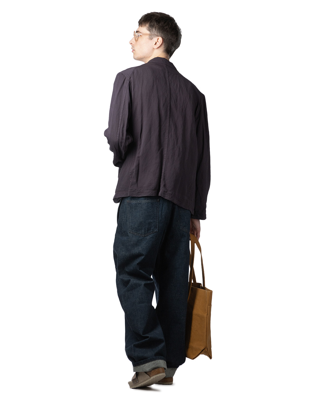 SOE Ready to Wear | Rayon Paper Jacket - Black Navy | Men